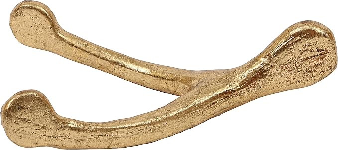 Creative Co-op Gold Resin Wish Bone Decoration | Amazon (US)