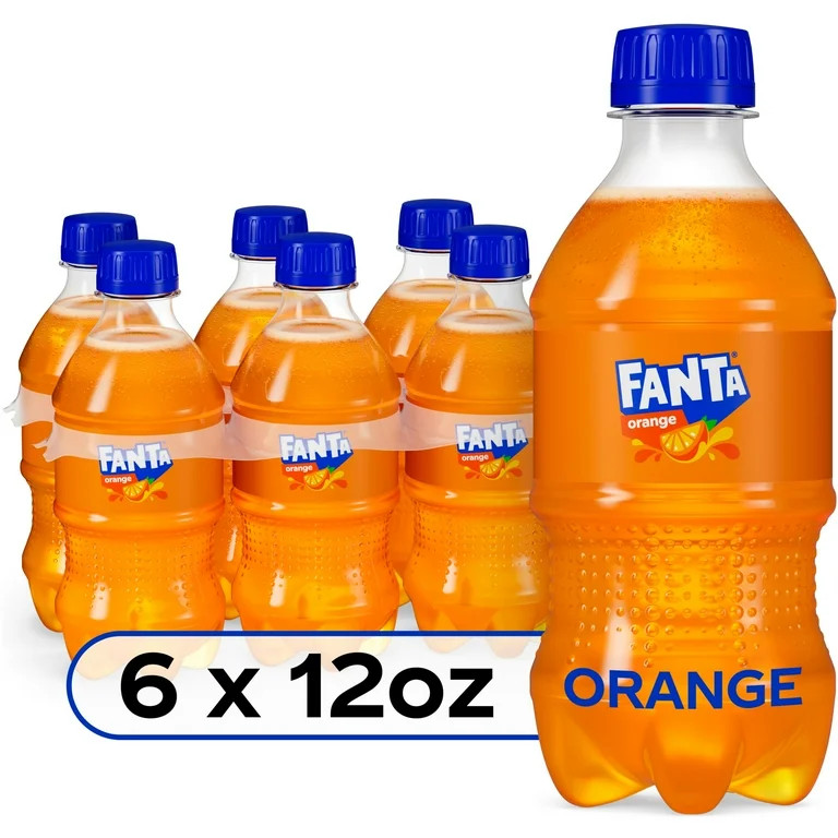 Fanta Orange Soda Pop, 12 fl oz, 6 Pack Bottles | Walmart (US)