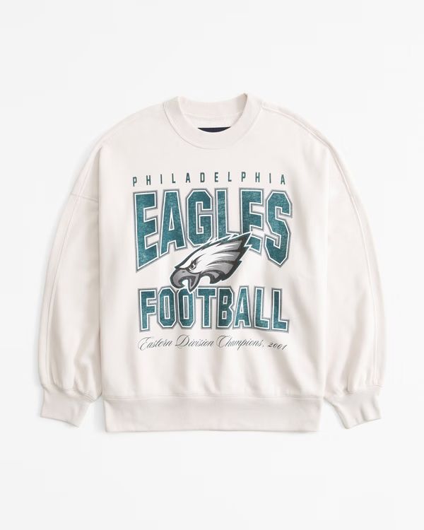 Philadelphia Eagles Graphic Oversized Sunday Crew | Abercrombie & Fitch (US)