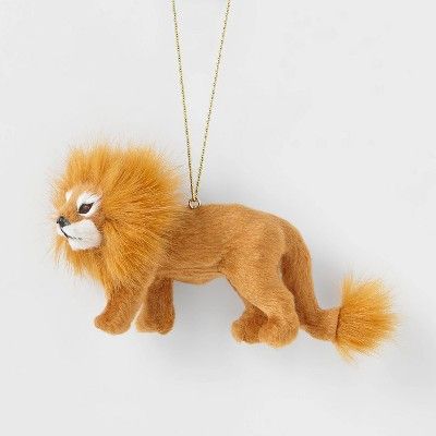 Faux Fur Jungle Lion Christmas Tree Ornament - Wondershop&#8482; | Target