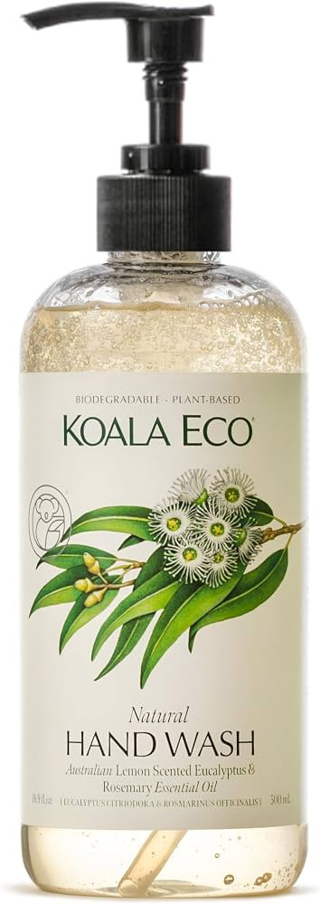 Koala Eco Natural Hand Wash- Plant-Based, Eco-Friendly - with Australian Lemon Scented Eucalyptus... | Amazon (US)