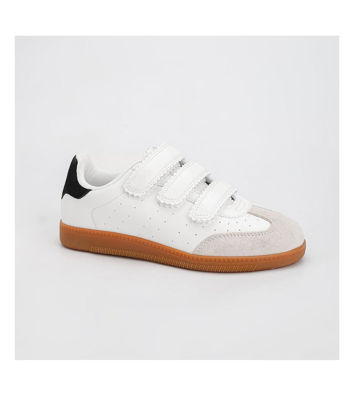 Blake Triple-Strap Gum Sole Sneakers - Black | Macy's