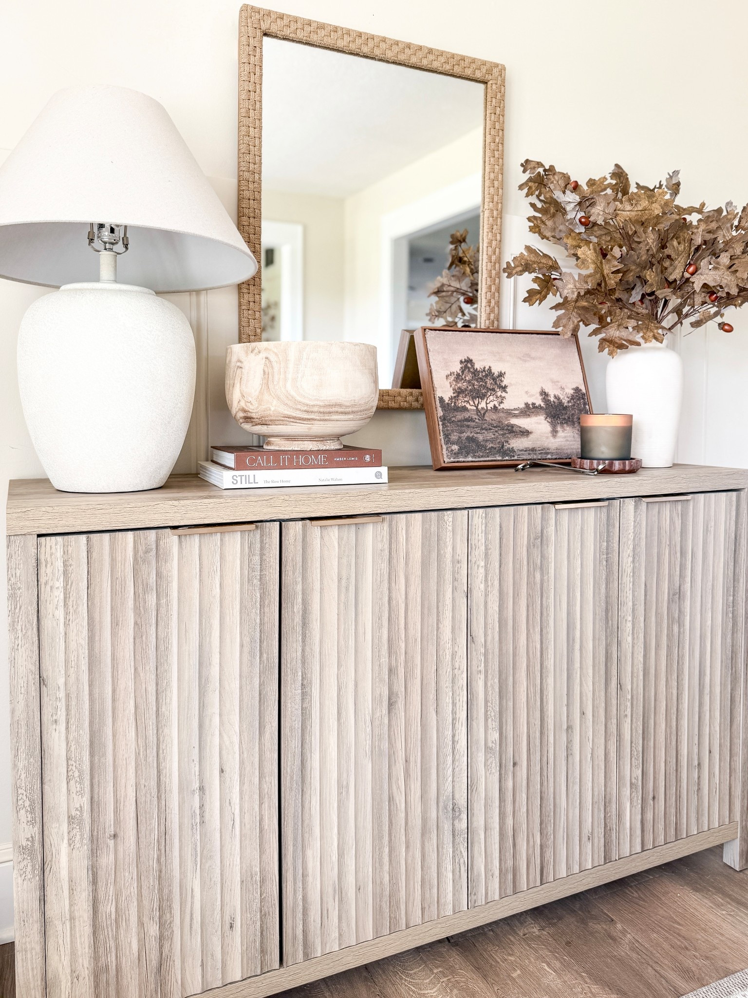 Fall sideboard styling, sideboard on major sale! 

Fall artwork, fall decor, fall stems, fall floral, table lamp, decorative bowl, table decor, home decor, cabinet, sideboard 

#LTKSeasonal #LTKSaleAlert #LTKHome