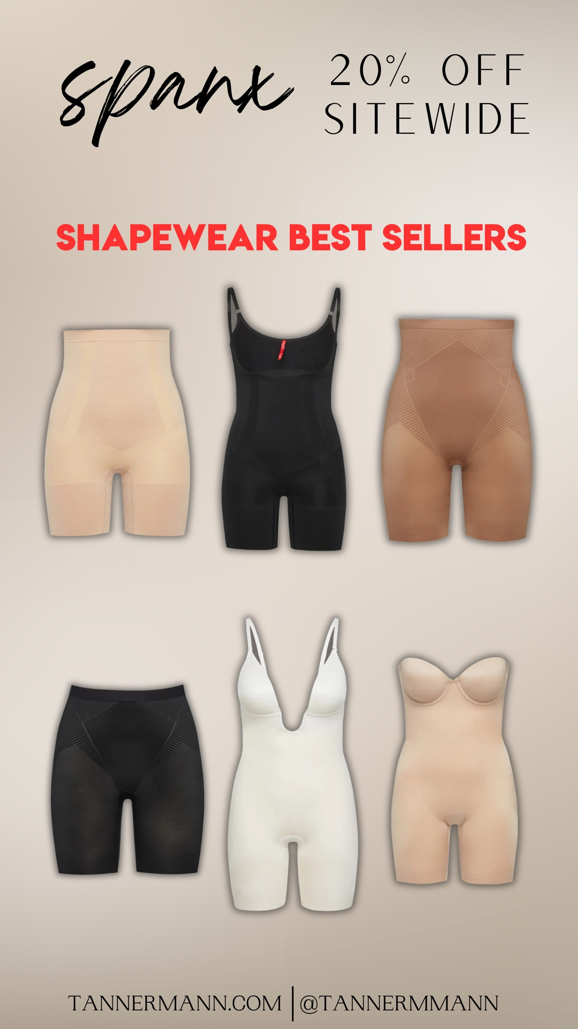 Spanx 20% Off Sitewide Shapewear

#LTKsalealert