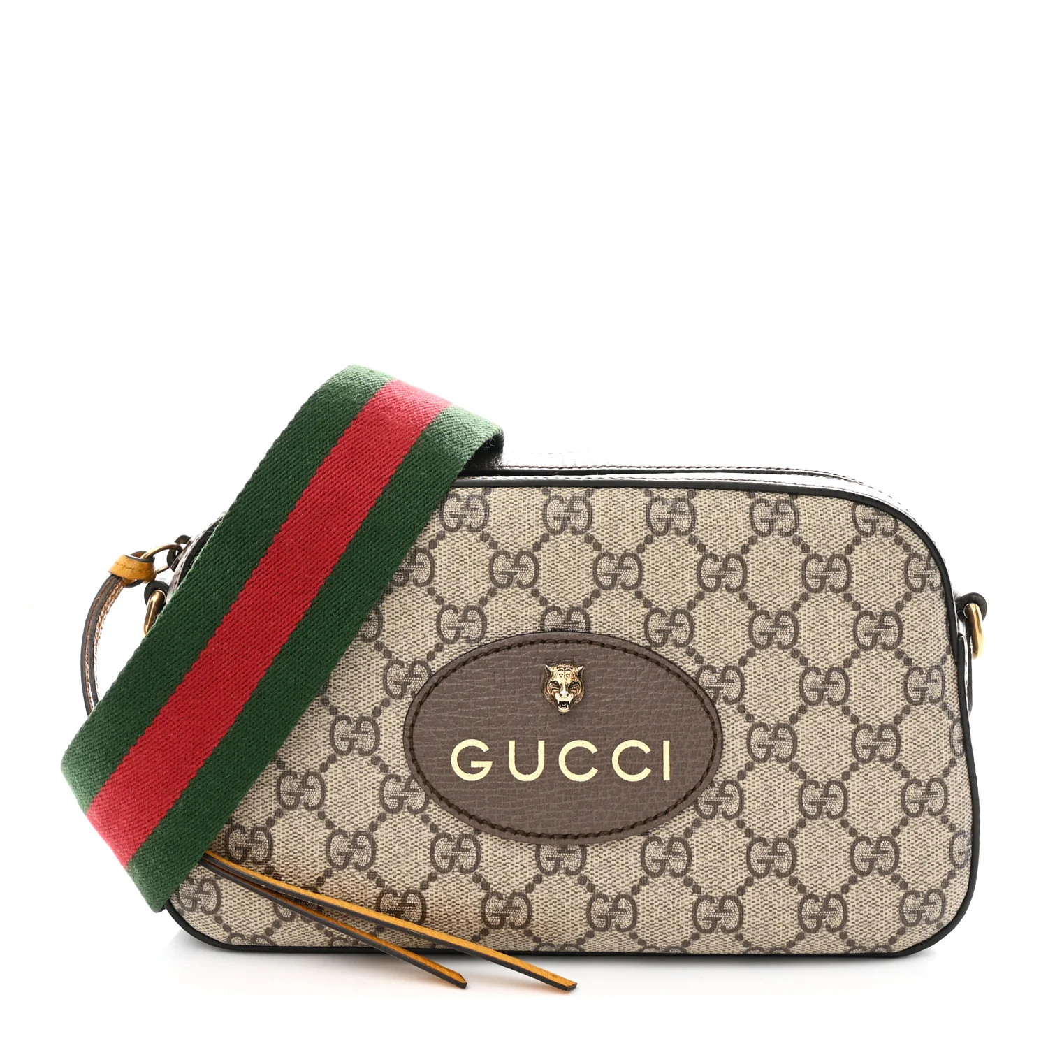 GG Supreme Monogram Web Neo Vintage Shoulder Bag Beige New Acero Crop | FASHIONPHILE (US)