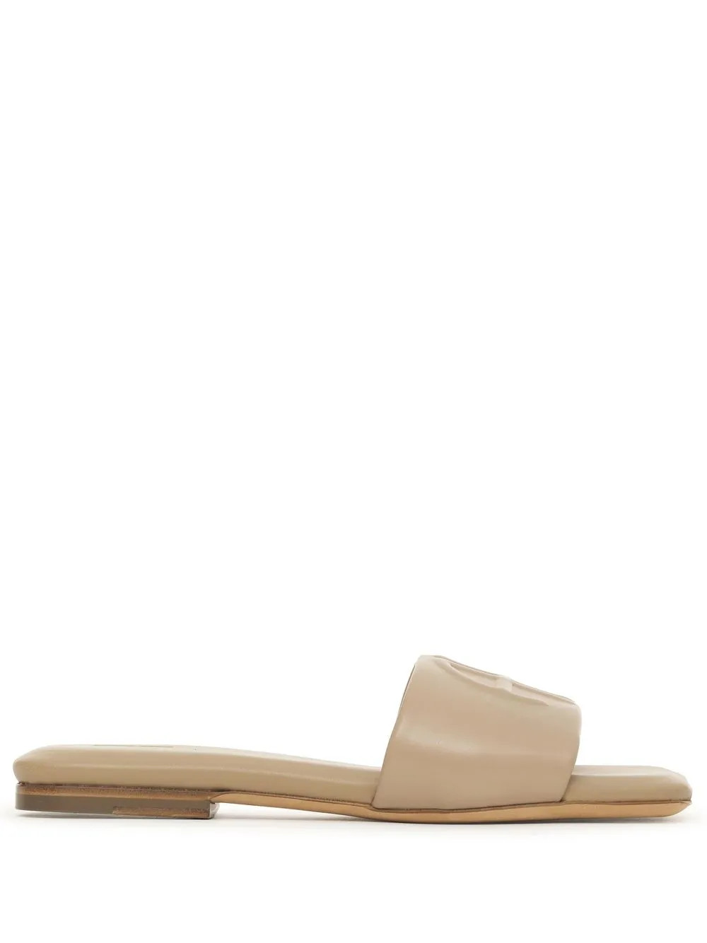 ANINE BING Ria open-toe Leather Slides - Farfetch | Farfetch Global