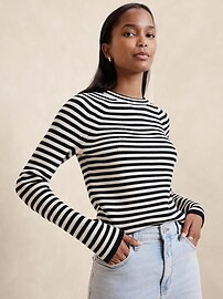 Ribbed Crew-Neck Pullover Sweater | Banana Republic Factory | Banana Republic Factory