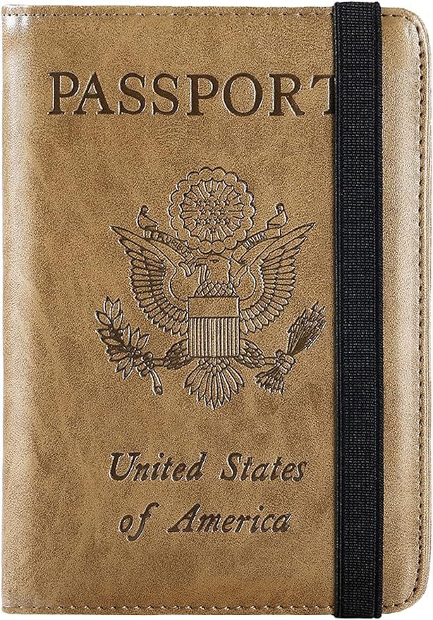 Passport Holder Cover Wallet Travel Essentials RFID Blocking Leather Card Case International Trav... | Amazon (US)