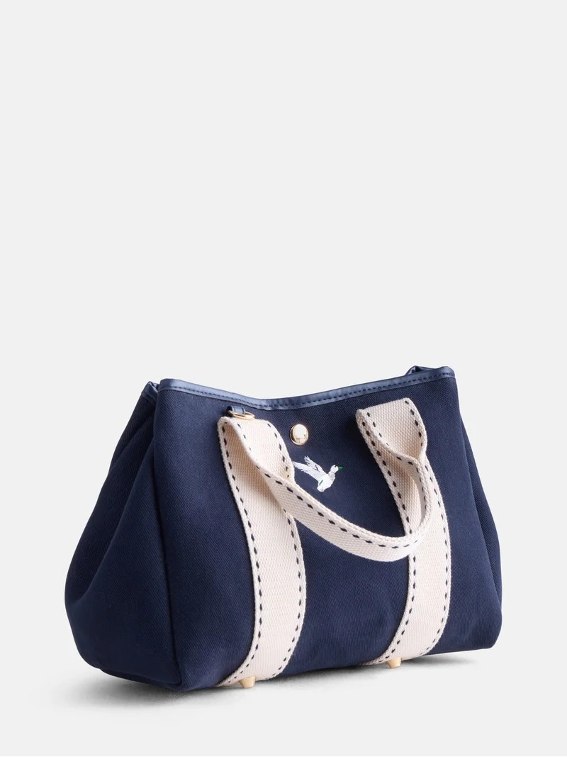 Free Assembly Women's Mini Canvas Tote Bag, Navy | Walmart (US)