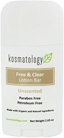 Kosmatology Free & Clear (Unscented) Organic Lotion Bar, 2.65 oz | Amazon (US)