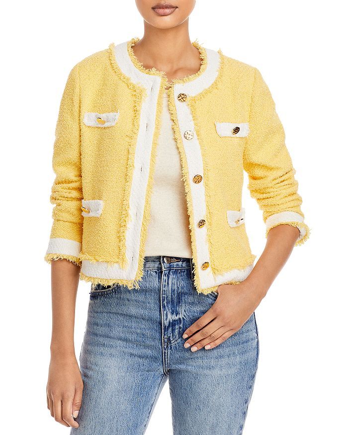 Cropped Raw Edge Jacket - 100% Exclusive | Bloomingdale's (US)