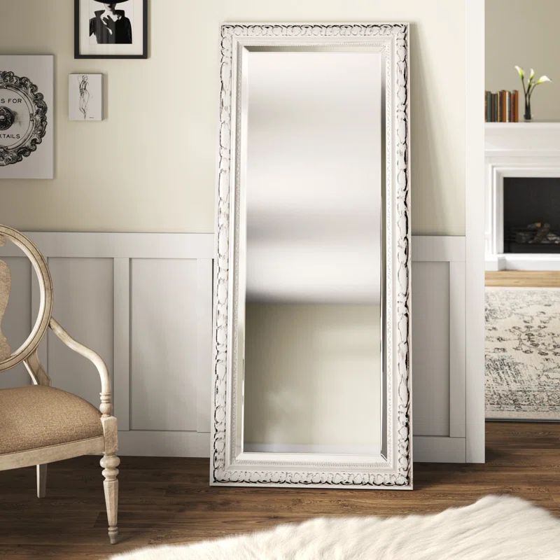 Seeman French Victorian White Traditional Full Length Mirror | Wayfair North America
