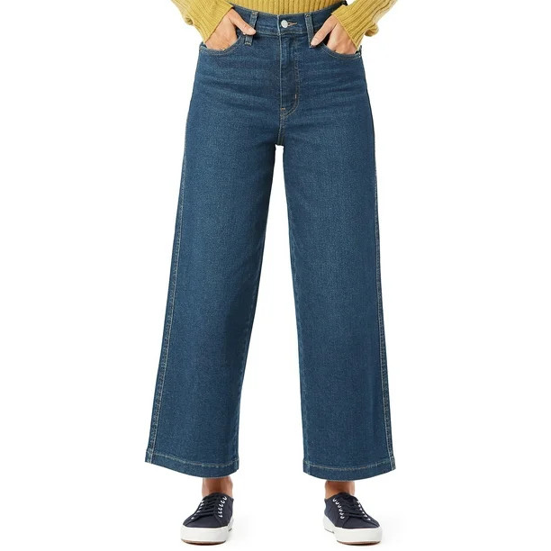 Signature by Levi Strauss & Co.™ Women's Heritage Wide Leg Pants - Walmart.com | Walmart (US)