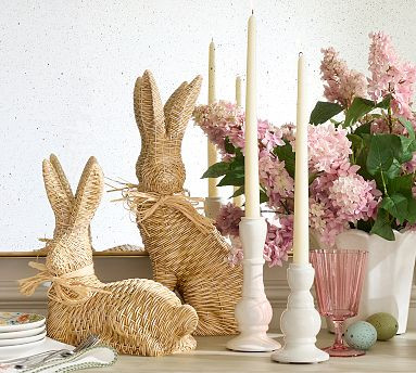 Handcrafted Emery Ceramic Candlestick | Pottery Barn (US)