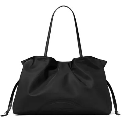 Tory Burch Ella Nylon Drawstring Tote in Black at Nordstrom | Nordstrom