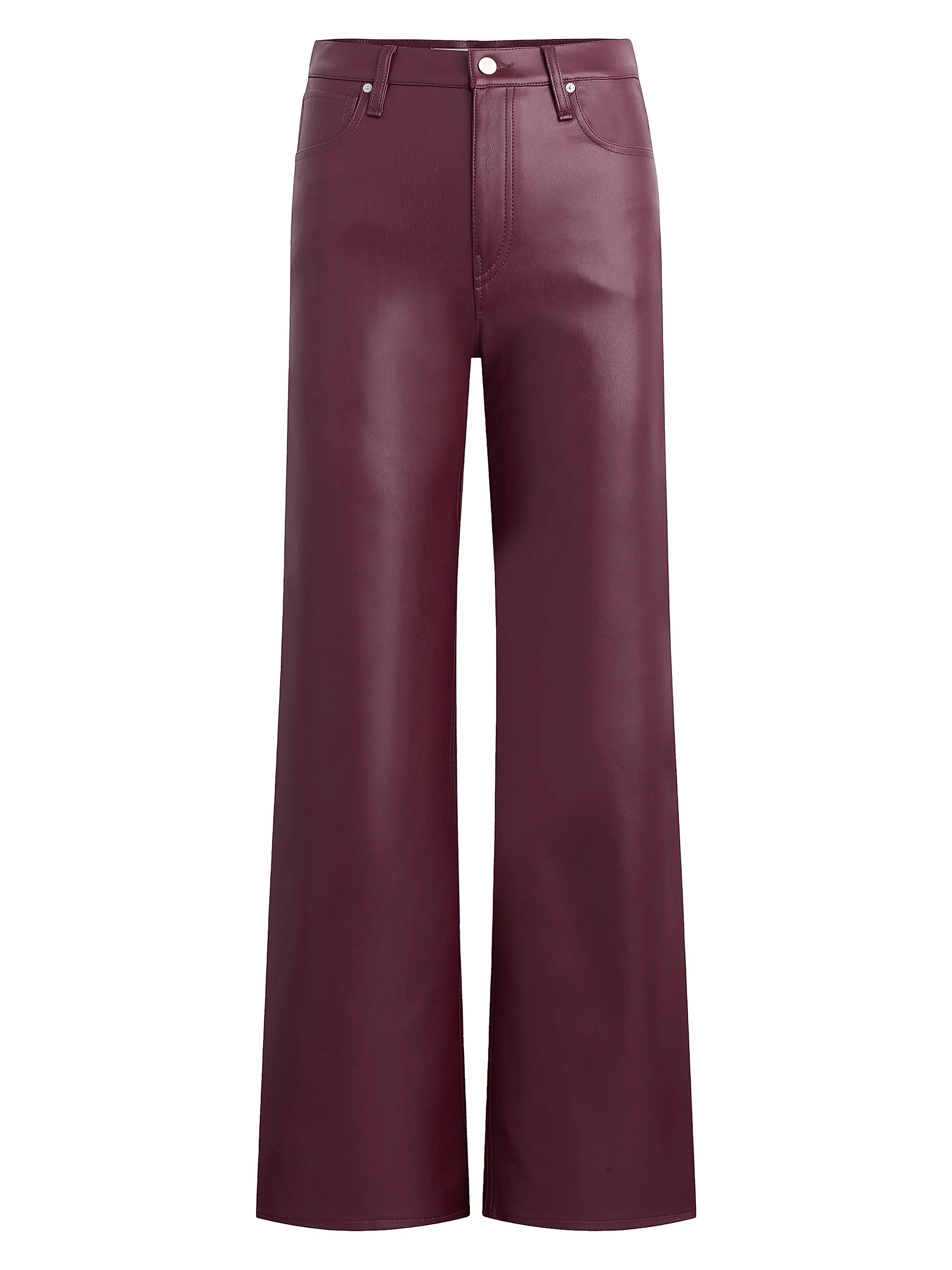 Hudson Jeans Rosie Coated High-Rise Wide-Leg Jeans | Saks Fifth Avenue | Saks Fifth Avenue