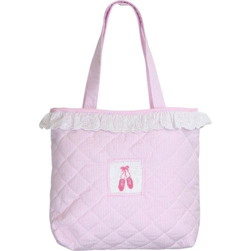 Pink Quilted Smocked Ballet Tote | Cecil and Lou