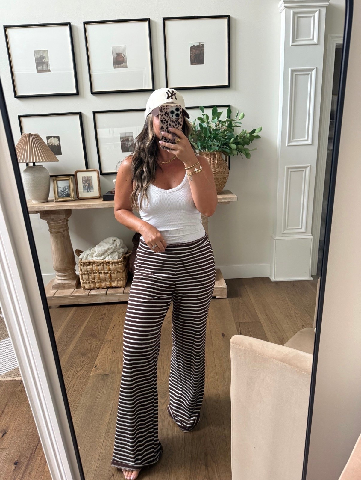 The comfiest brown and white stripe pants from Amazon 

#LTKgrwm #LTKootd #LTKmomlife