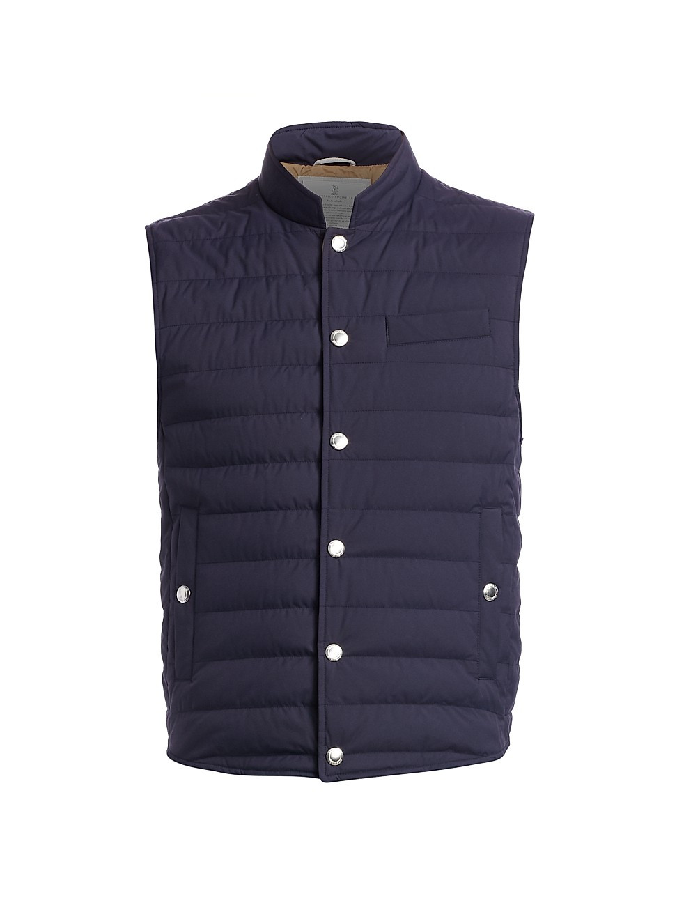 Brunello Cucinelli Men's Skin Quilted Vest - Blue - Size XXXL | Saks Fifth Avenue