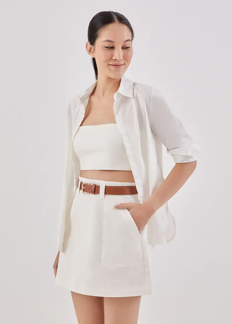 Maila Belted Mini Skirt | Love, Bonito USA