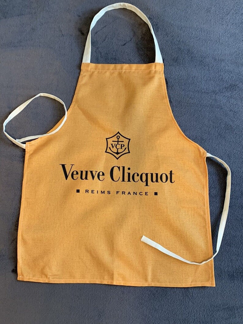 Veuve Clicquot Champagne Sommelier Bartender Chef Kitchen Apron Yellow Label | Etsy (US)