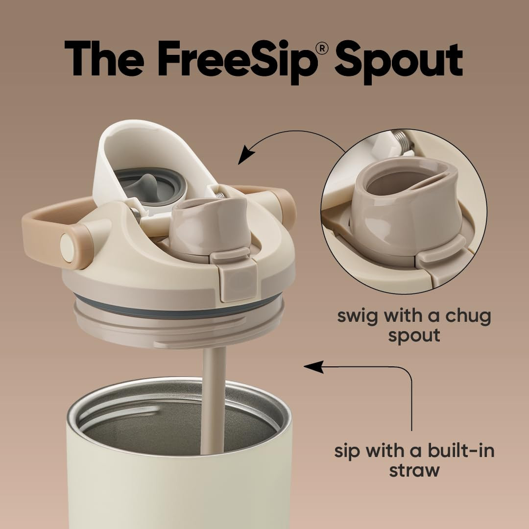 Owala FreeSip Sway - Stainless Steel - 30-oz. - Tan (Lightly Toasted) | Amazon (US)