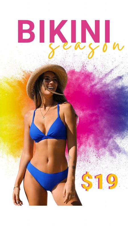 Royal blue bikini!  So cute and $19 for the set! #under20 #bikini #royalbluebikini #sunshineandsummertime #bikiniseason 

#LTKstyletip #LTKunder50 #LTKswim