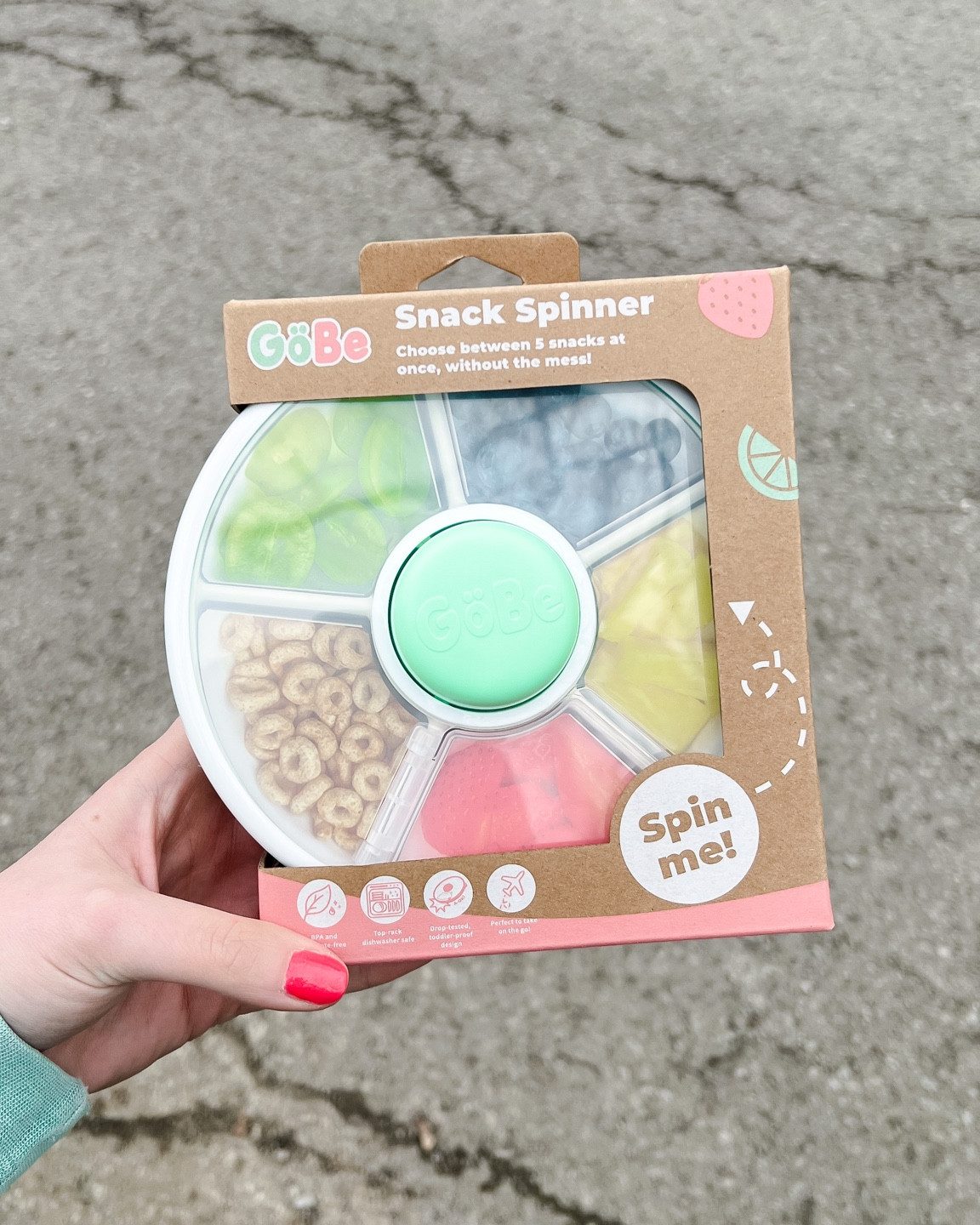 Finally snagged a GöBe Snack Spinner! It’s taking Lenny a minute to understand to push it to spin it to the next snack but I love having different options as a mom on the go!

Park day, zoo day, walmart finds, Easter, travel finds, toddler snacks, snack ideas, kitchen finds, gift ideas 

#LTKkids #LTKtravel #LTKfamily