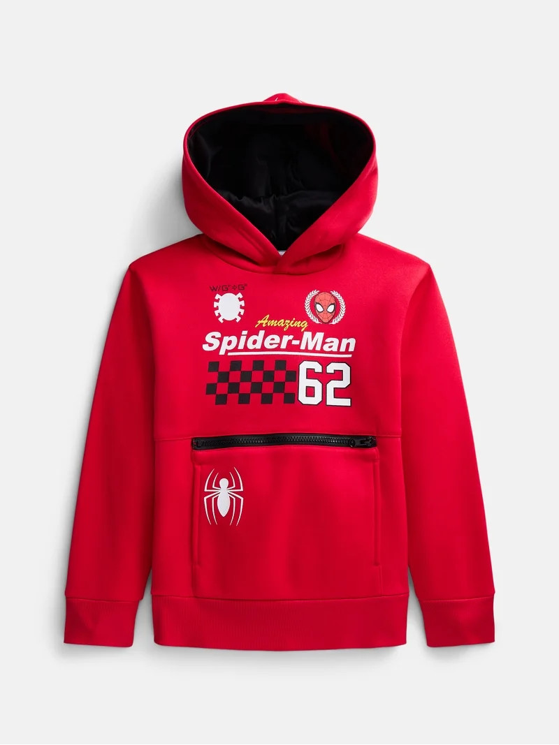 The Amazing Spider Man 62 Boys Fleece Hoodie, Sizes 4-18 | Walmart (US)