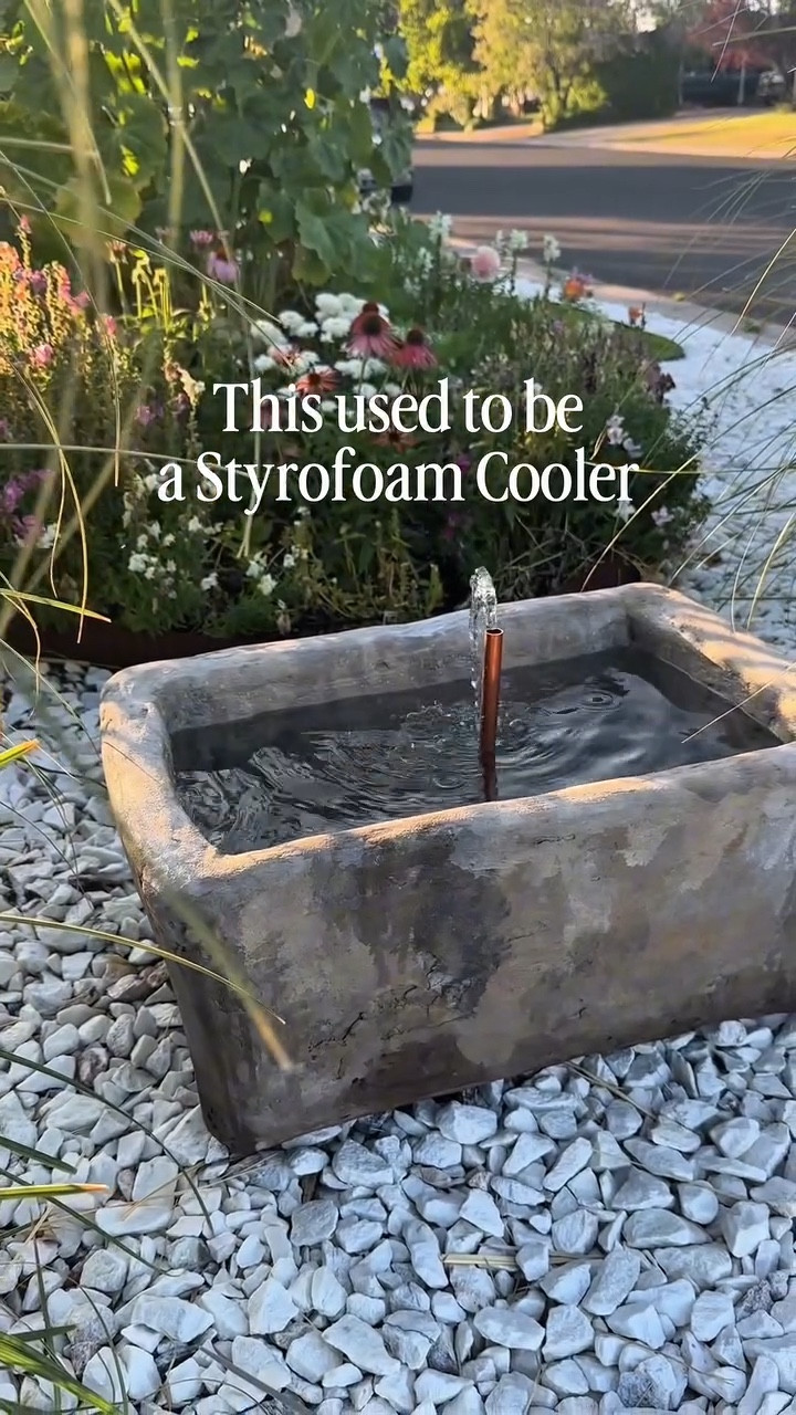 Number three in my top DIYs of 2025 that you’ll actually want to try. 

I drilled a hole, slapped on some vinyl concrete like I was frosting a cake, aged it with paint, waterproofed the inside, added a solar pump, and somehow ended up with full cottage garden vibes. Messy, chaotic, and honestly one of my favorite projects.

#cottagegardendiy #gardenfountain #cottagegarden #cottagegardenstyle #limestonefountain

#LTKHome