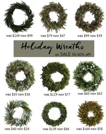 Holiday Christmas wreaths are on sale! Now is the time to stick up for next year!

#LTKHoliday #LTKhome