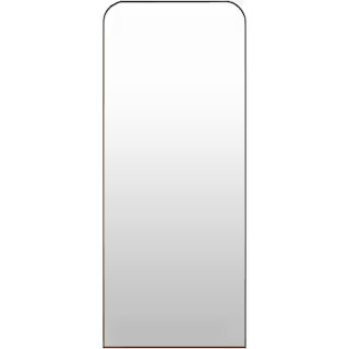 Aranya Modern Full Length Mirror, Dark Brown, 67 in. H x 28 in. W x 1 in. D | The Home Depot