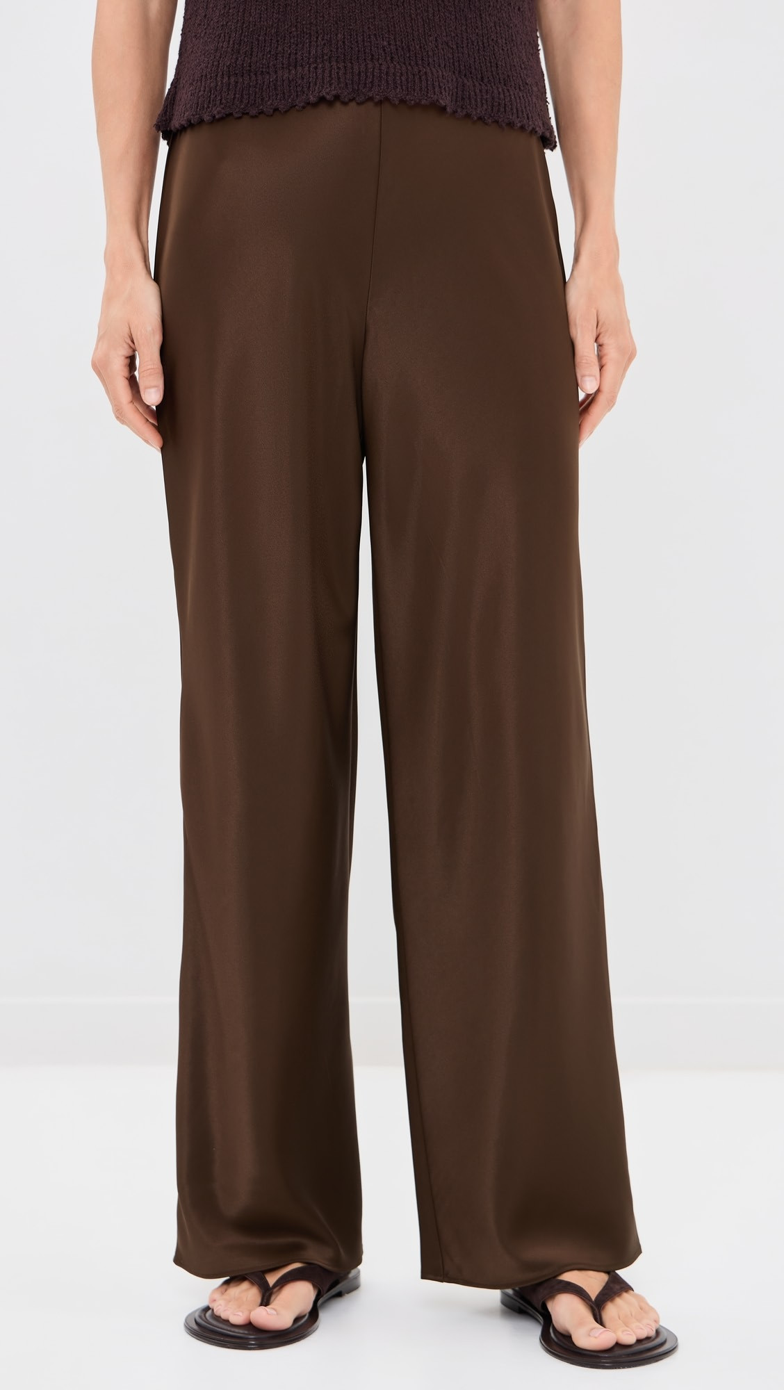 Reformation Petites Gale Satin Mid Rise Bias Pants | Shopbop | Shopbop