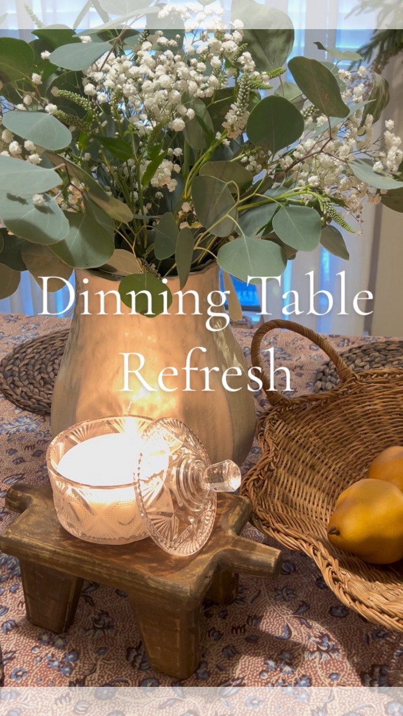 Refresh my dining table with me.. This is the vibe that I want to carry all year long calm, peaceful, and cozy. The fresh flowers from @Trader Joe’s 👌👌 and the table cover has the prettiest blue color. Figured I would step out of my comfort zone and try something different. I will link everything I can. You can find it in my bio. Like|follow|share for more home inspo. #dinningtable #homedecor #spring2026 #homeinspo
#fyp