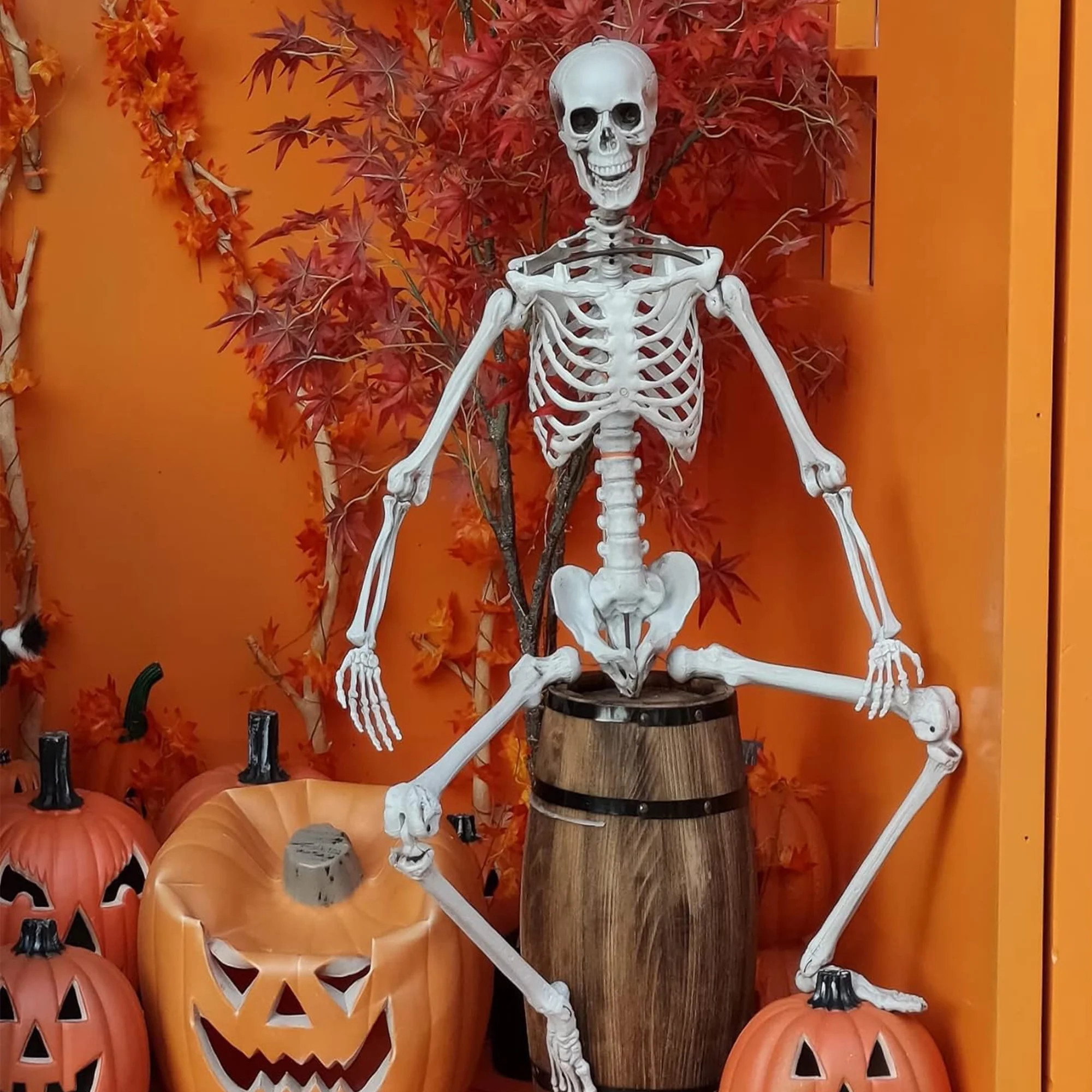 Belita Amy 5.4ft Halloween Skeleton Life Size Realistic Full Body Hanging w/ Movable Joints Posea... | Walmart (US)