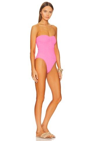 Hunza G Brooke One Piece in Bubblegum from Revolve.com | Revolve Clothing (Global)