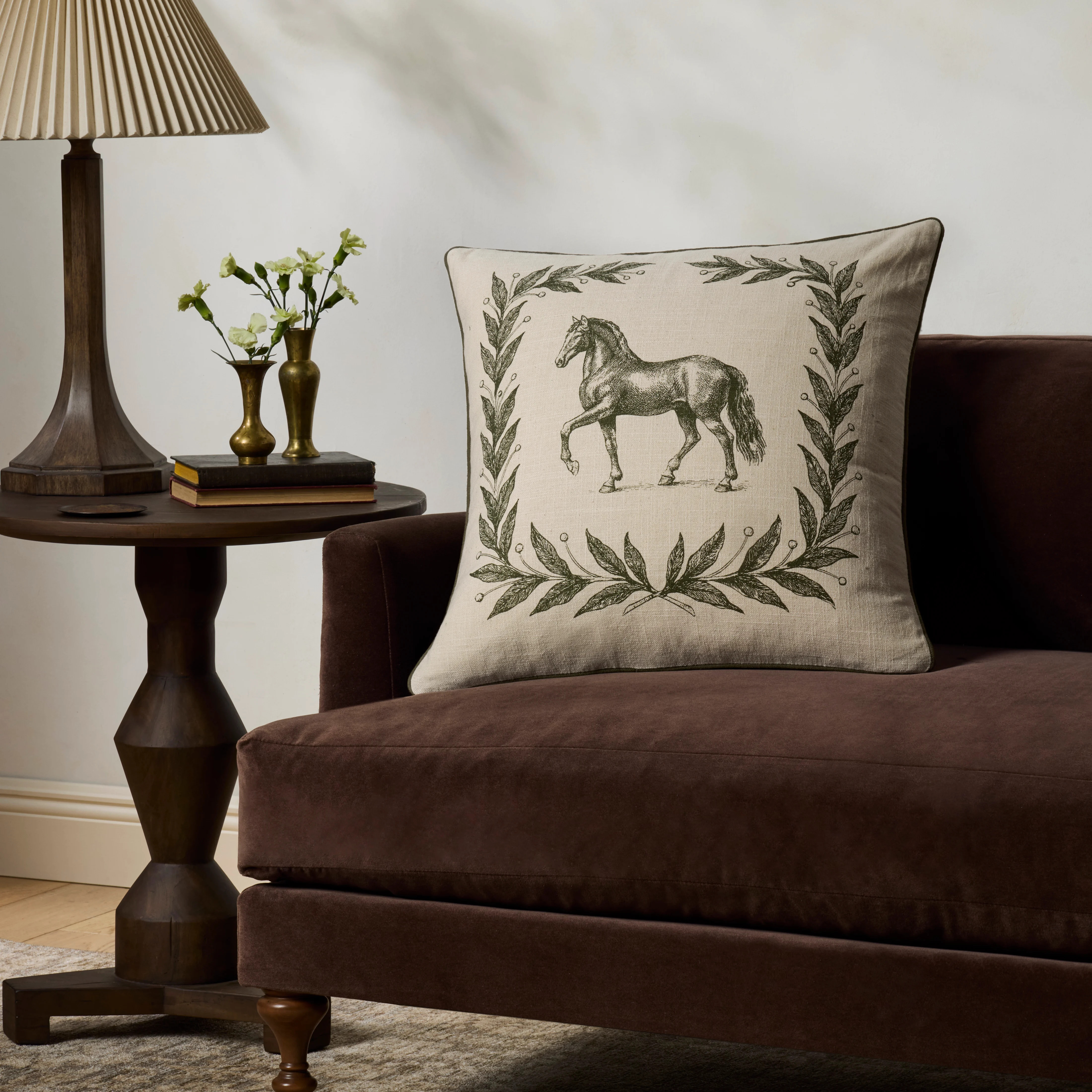 Chris Loves Julia x Loloi-Emerson Pillow-PCJ-0047-Olive | Rugs Direct