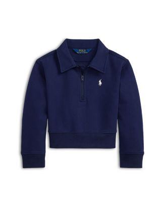 Girls' Double Knit Collared Boxy Sweatshirt - Little Kid | Bloomingdale's (US)