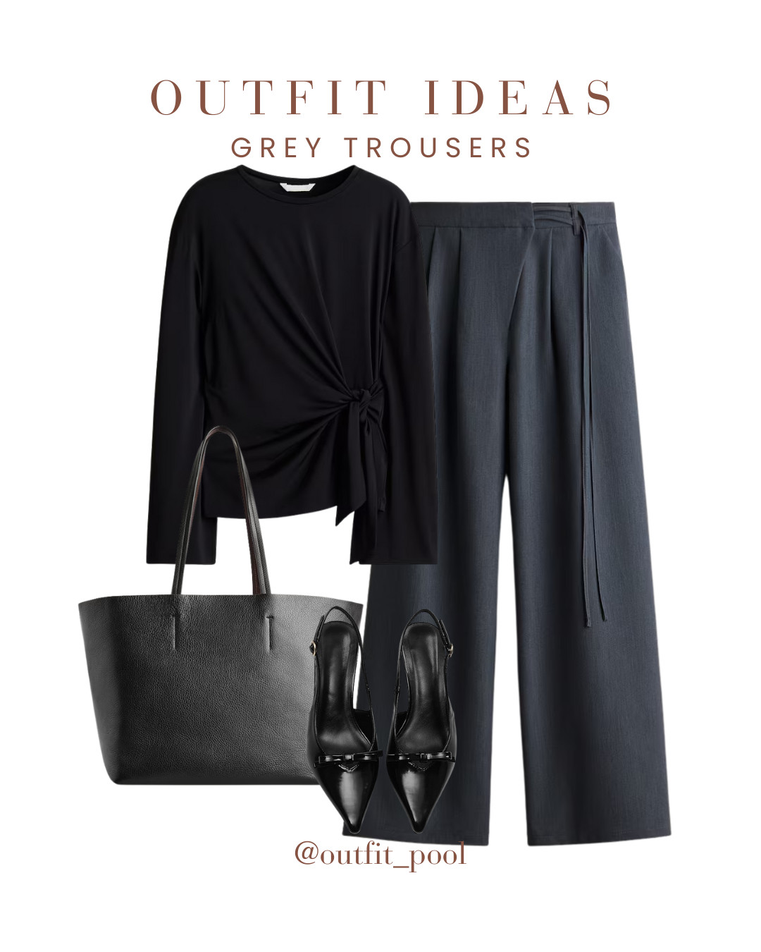One pair of trousers, three polished looks 👩‍💼✨
Styled these grey trousers in 3 chic ways to create effortless workwear outfits that feel both modern and timeless 🙌

🖤 With a black top — sleek and classic for everyday office wear
🖤 With a black waistcoat — sharp, tailored, and on-trend
🍷 With a burgundy top — adding a subtle pop of fall color

Affordable, versatile, and perfect for building your capsule work wardrobe 👏

#FallWorkwear #ChicWorkOutfits #ElegantWorkwearStyle #OfficeOutfitIdeas #WorkwearInspo #TimelessWorkwear #CapsuleWorkWardrobe #ClassyOutfitIdeas #WorkwearLooks #AutumnWorkwear #ColdWeatherStyle #NeutralOutfits #OOTDShare #OutfitIdeasForYou #CapsuleWardrobeInspo #WorkwearWardrobe #FallStyleInspo #GreyTrousersOutfit #BlackTopStyle #MinimalChic

(Grey Trousers Outfit, Workwear Style, Chic Office Outfit, Business Casual Look, Grey Pants Outfit, Black Top Outfit, Black Waistcoat Outfit, Burgundy Top Outfit, Fall Workwear, Polished Professional Look, Capsule Workwear Wardrobe, Neutral Work Outfit, Minimalist Office Style, Smart Casual Workwear, Effortless Workwear, Elevated Basics, Desk to Dinner Outfit, Classic Work Outfit, Modern Office Style, Fall Wardrobe Staples, Work Trousers Outfit, Everyday Workwear, Timeless Office Look, Chic Layered Work Outfit, Workwear Inspiration) 

 #LTKSeasonal #LTKFindsUnder100 #LTKWorkwear