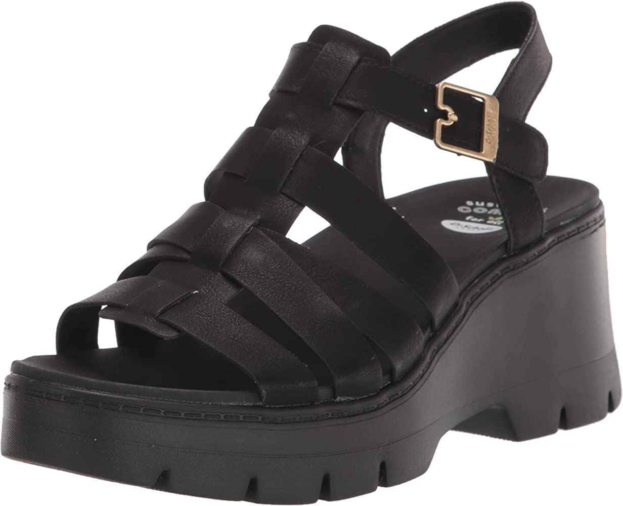 Dr. Scholl's Shoes Women's Check It Out Wedge Sandal | Amazon (US)