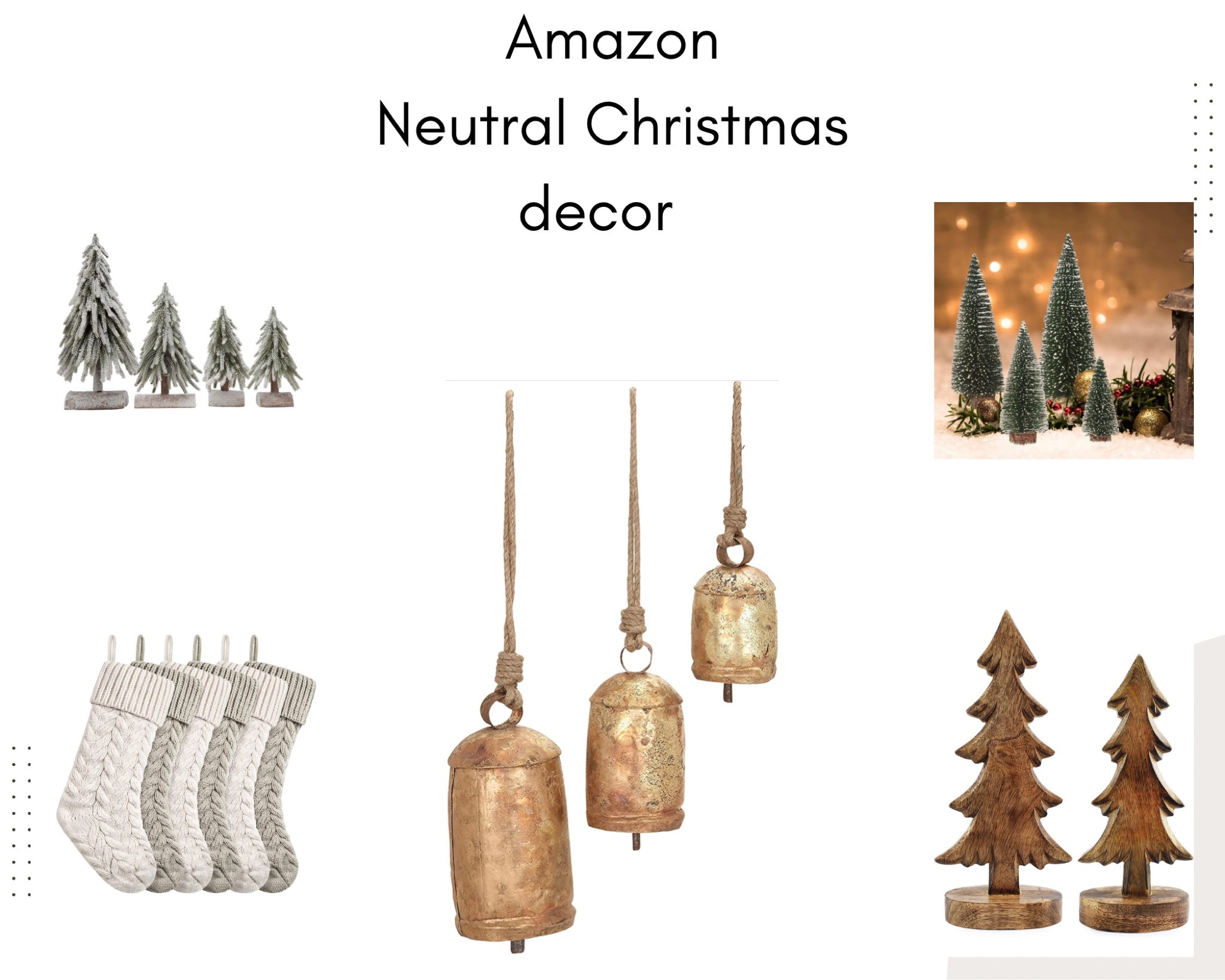 Beautiful Neutral Christmas decorations from
Amazon ! 

#LTKHoliday #LTKhome #LTKSeasonal