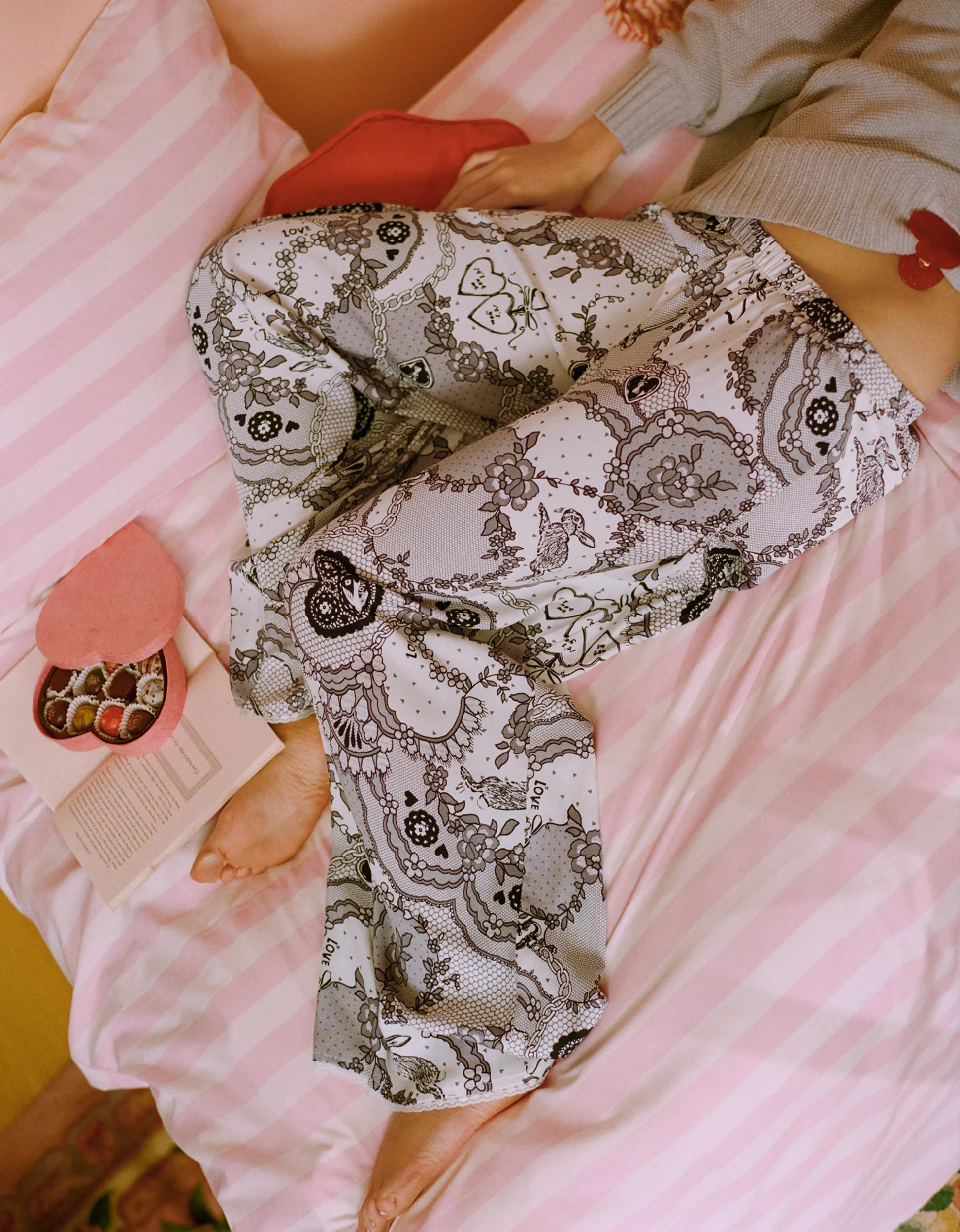 Aerie Satin Trouser PJ | Aerie