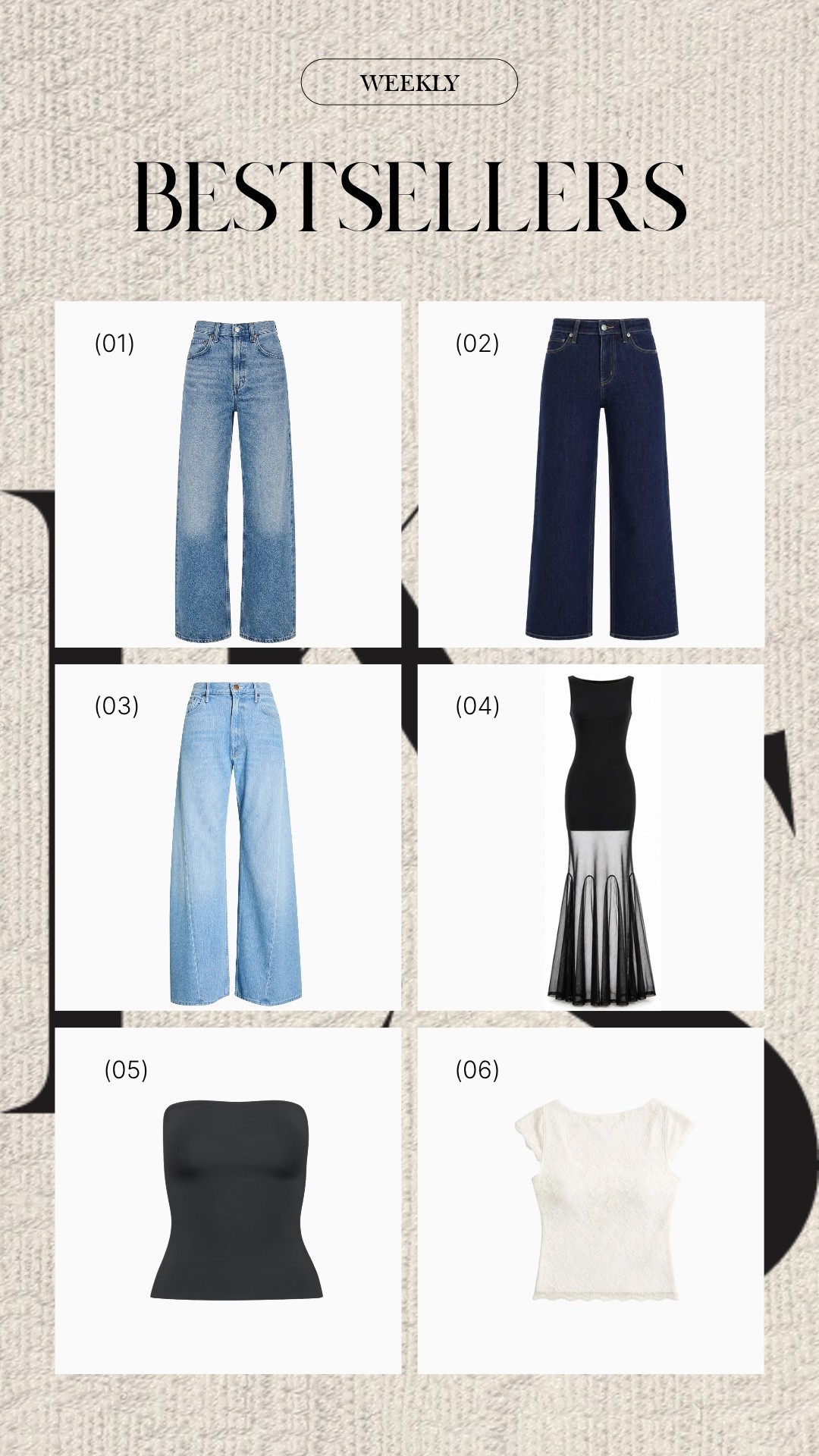 These 6 were the most-loved pieces of the week! 🤎 

Lots of denim jean pieces and neutral tops!

#LTKootd #LTKgrwm #LTKSeasonal