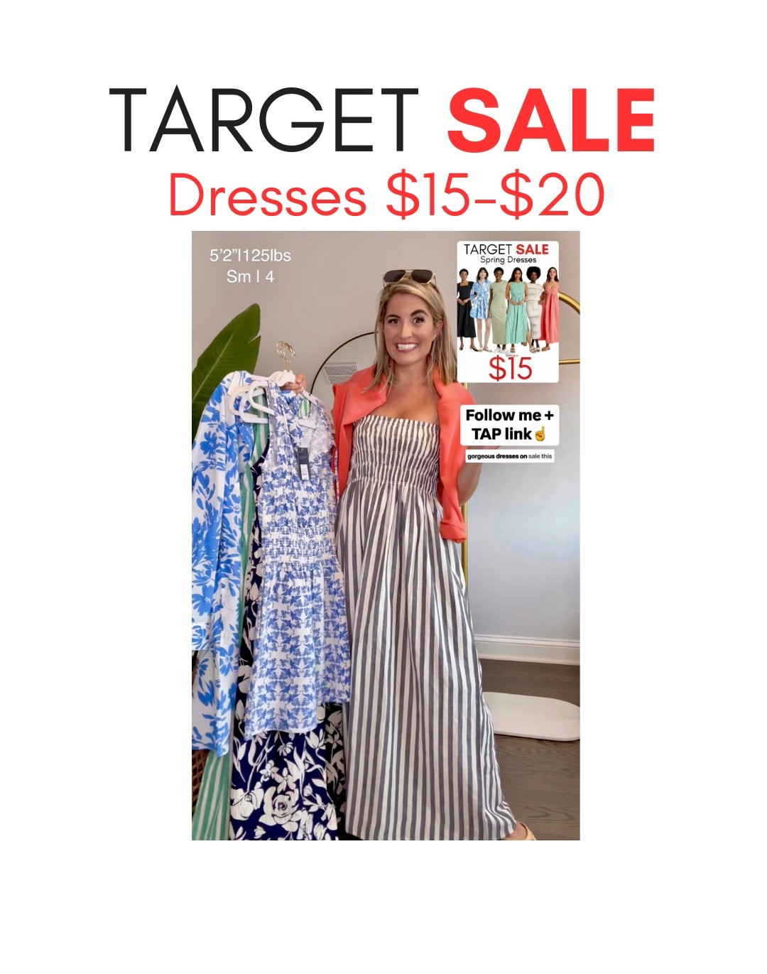 TARGET BIG SPRING SALE 2 DAYS ONLY🎯🎯🎯 Shoes, Dresses, Bags, Shorts 👖👡 more! As Low as $15 -$20🤩You’ll LOVE these the fit and quality is so good!
✨SIZING✨I’m 5’2” 125lbs small top and small/4 reg. bottom.
.
.
.
.
Target dress, target jeans, target shorts, target dresses, Target sailor jeans, Target two piece set, Target 2 piece sets, Target sale, Target circle sale, Target, target swim, swimsuit, one piece swimsuit, coverup, target leopard swimsuit, target coverup, beach coverup, vacation outfits, resortwear, vacation, travel outfits, Target circle sale, trench, denim, Target jeans, Target shoes, Target Athleisure, jumpsuit, camo pants, sailor jeans, Target deals, Target sale, loungewear, workwear, black jeans, jeans, tee shirt, knit top, sweater, wide leg jeans, viral, comfy outfit, tee shirt, wide leg, 

#LTKSpringSale #LTKPetite #LTKSaleAlert