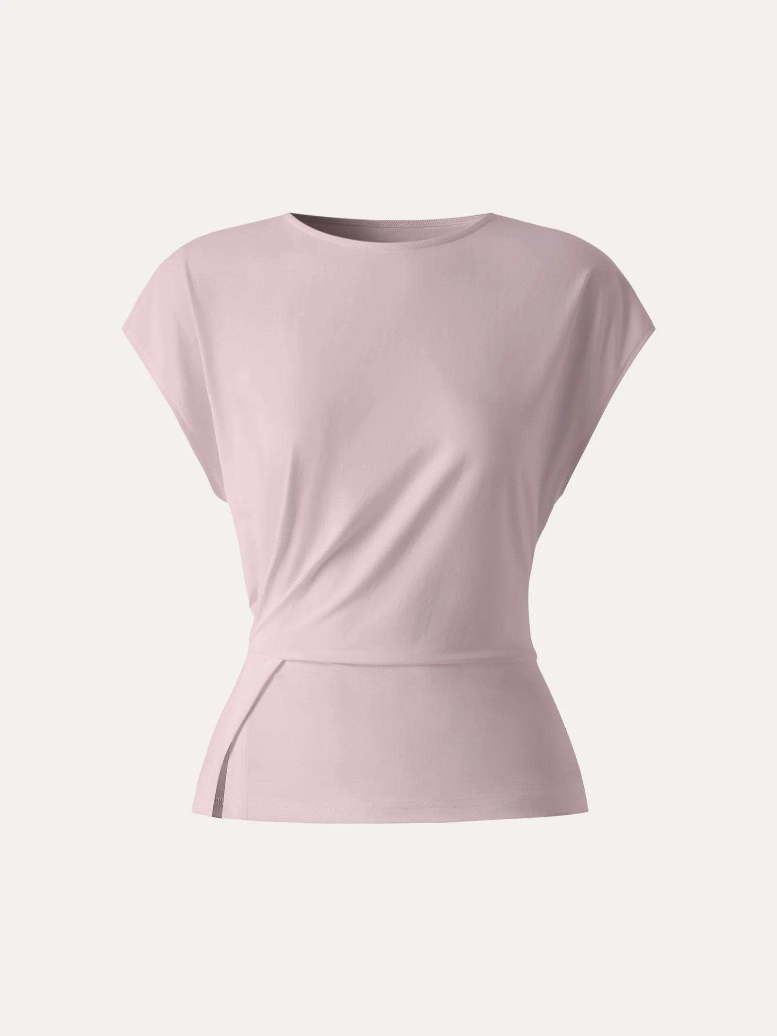 Cooling Ponte Relaxed Round Neck Tucked Top | OGLmove