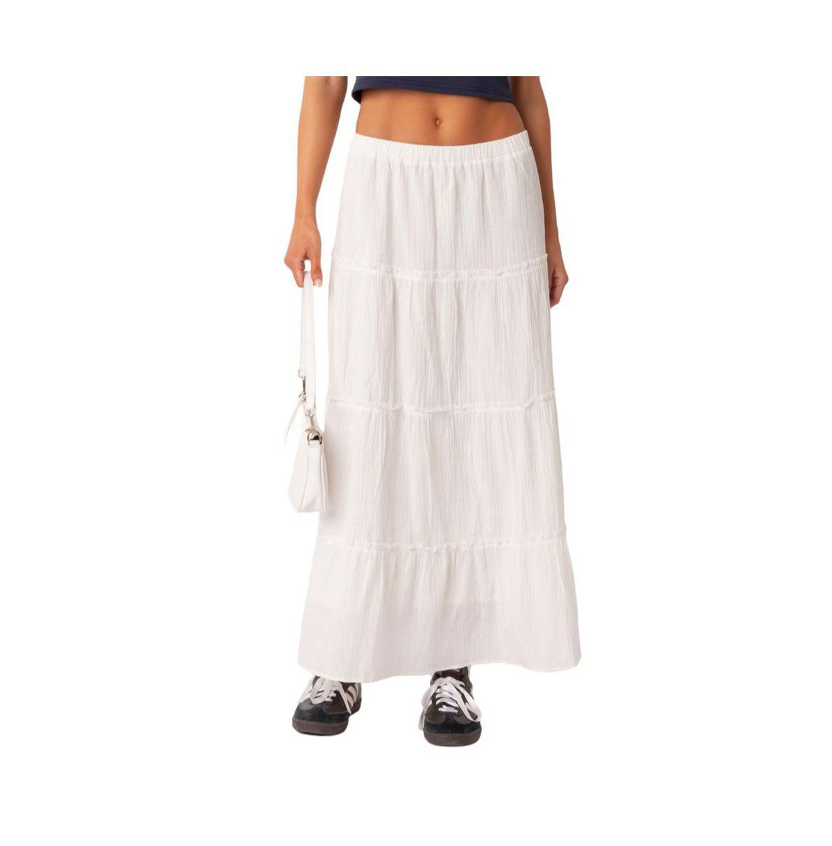 Women's Charlotte Tiered Maxi Skirt - White | Macy's