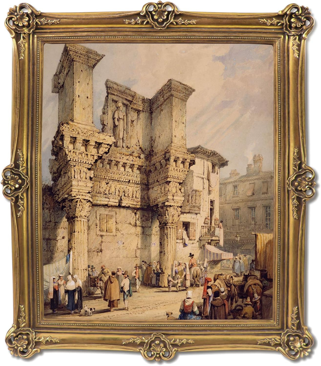 Weresin Vintage Frames 8x10 Antique Photo Frame Ornate with Floral Carving for Wall Hanging, Tabl... | Amazon (US)