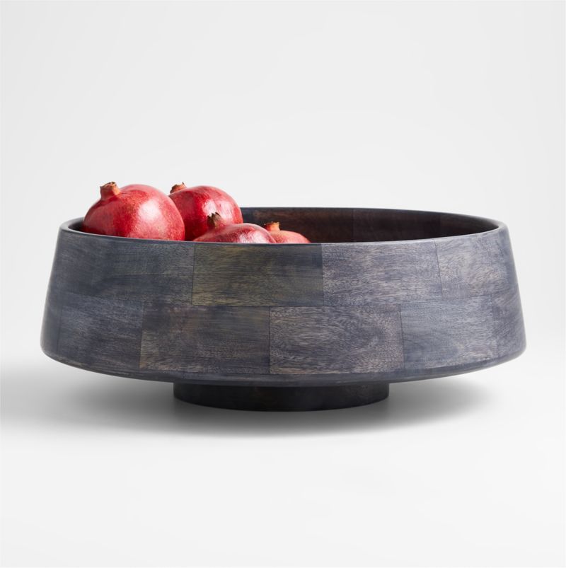 Katin Black Wood Centerpiece Bowl + Reviews | Crate & Barrel | Crate & Barrel