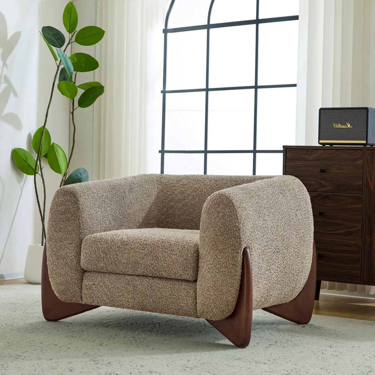 Rhudine Boucle Upholstered Sofa | Wayfair North America