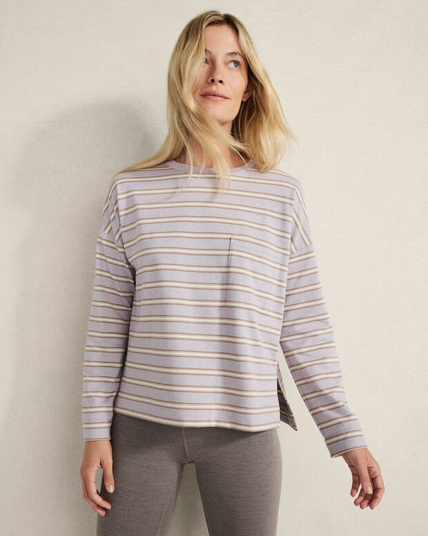 Organic Cotton Jersey Striped Pocket Tee | Talbots